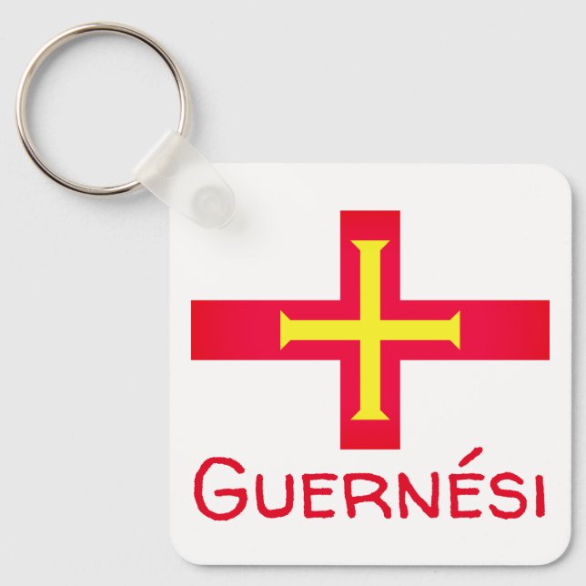 Flagga för Guernési Nyckelring (Framsida)
