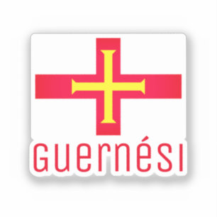 Flagga för Guernsey Klistermärken