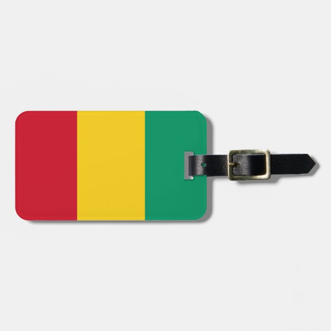 Flagga för Guinea Easy ID Personal Bagagebricka (Horisontell Framsida)