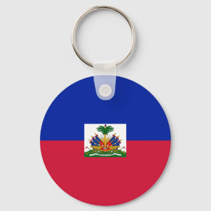Flagga för Haiti medborgarevärld Nyckelring