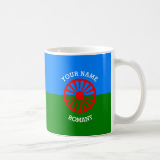Flagga för handelsresandear för officiell Romany Kaffemugg