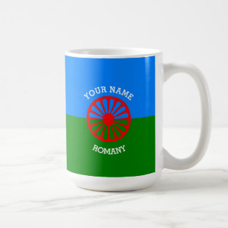 Flagga för handelsresandear för officiell Romany Kaffemugg