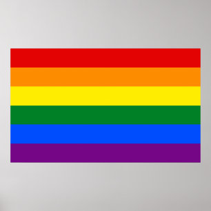 Flagga för HBT-regnbåge Poster