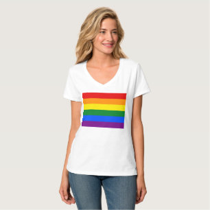 Flagga för HBT-regnbåge T Shirt