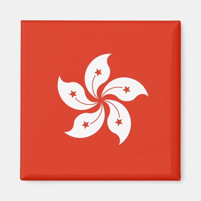 Flagga för Hong Kong Magnet (Framsidan)