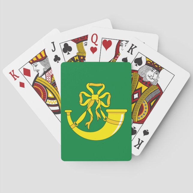 Flagga för Huntingdonshire spelkort (Baksidan)