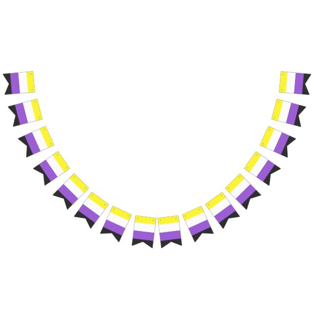 Flagga för icke-binärt Pride (Alla)