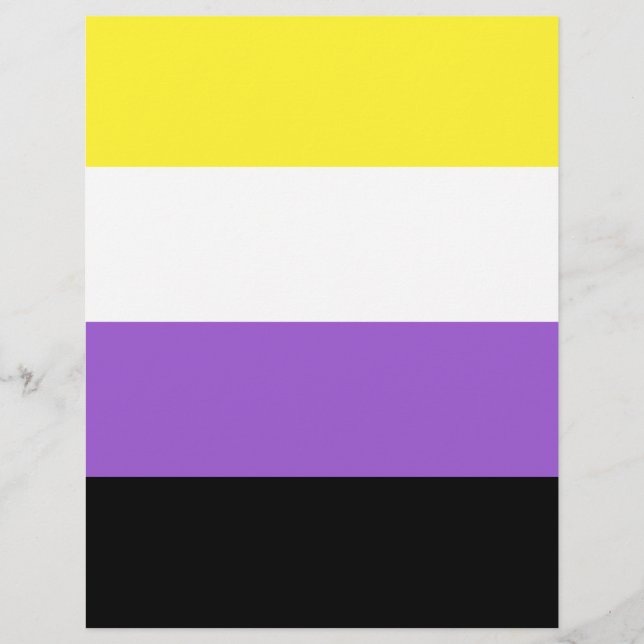 Flagga för icke-binärt Pride (Framsida)