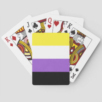 Flagga för icke-binärt Pride Casinokort