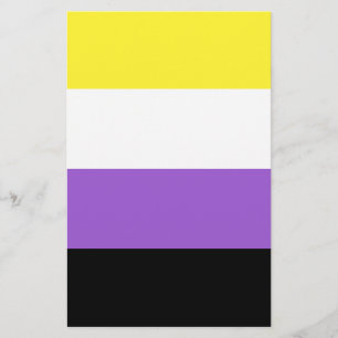 Flagga för icke-binärt Pride Flygblad