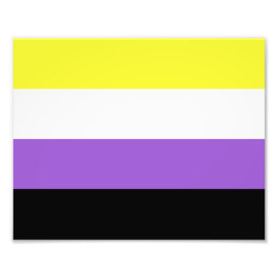 Flagga för icke-binärt Pride Fototryck