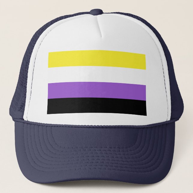 Flagga för icke-binärt Pride Keps (Framsida)