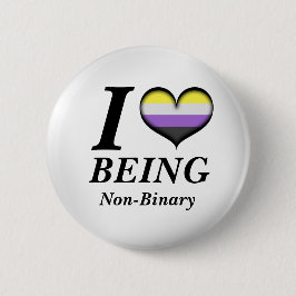 Flagga för icke-binärt Pride Knapp