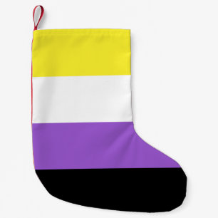 Flagga för icke-binärt Pride Liten Julstrumpa