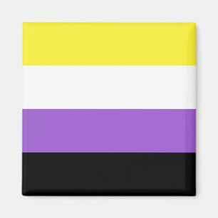 Flagga för icke-binärt Pride Magnet