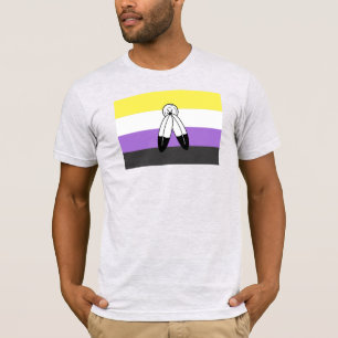 Flagga för icke-binärt Pride med två egenskaper T Shirt