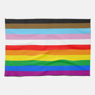 Flagga FÖR INKLUDERANDE AV HBT-PRIDE Kökshandduk