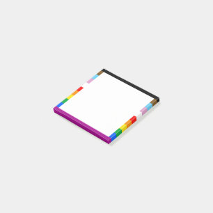Flagga FÖR INKLUDERANDE AV HBT-PRIDE Post-it Block