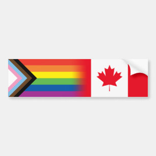 Flagga för inkluderande LGBTQ Progress-Pride för k Bildekal
