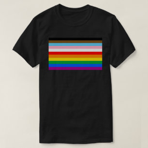 Flagga för inkluderande Pride i HBT-teknik+ T Shirt