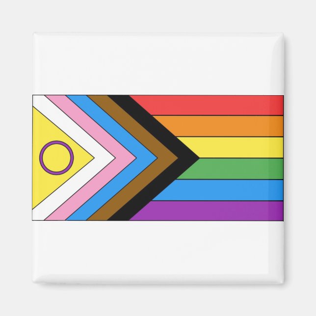 Flagga för inkluderande Pride Magnet (Framsidan)