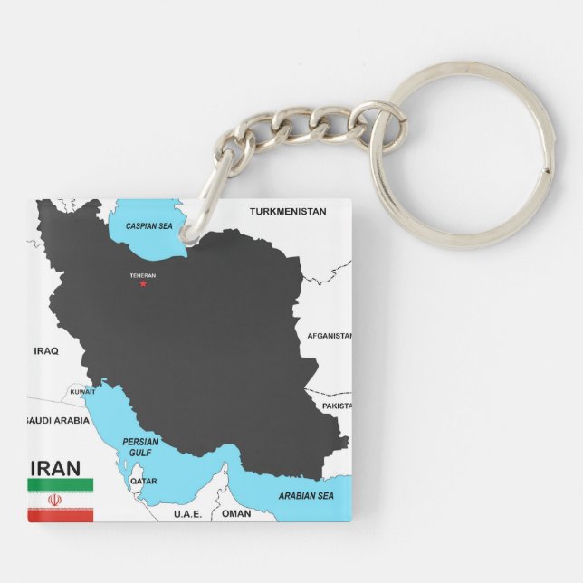 flagga för iran landkarta (Baksidan)
