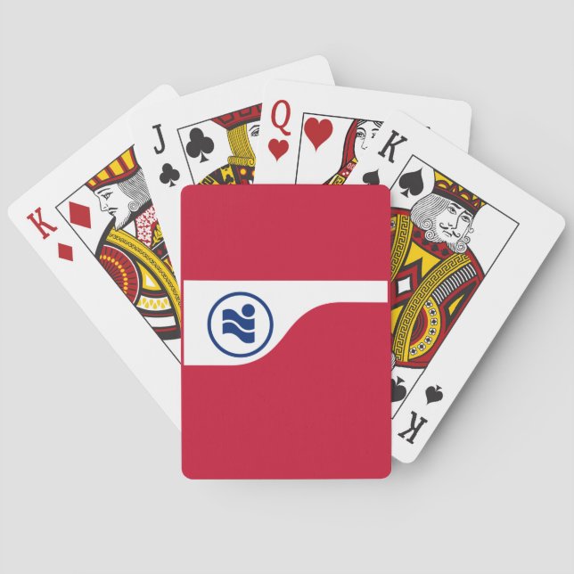 Flagga för Irving, Texas Casinokort (Baksidan)