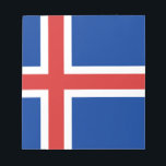 Flagga för Island Anteckningsblock<br><div class="desc">Flagga Island - íslenski fáninn</div>