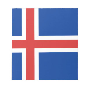 Flagga för Island Anteckningsblock