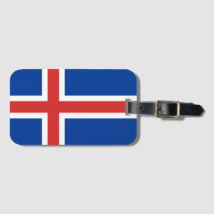 Flagga för Island Bagagebricka