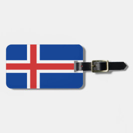 Flagga för Island Bagagebricka