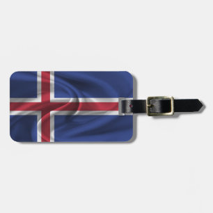 Flagga för Island Bagagebricka