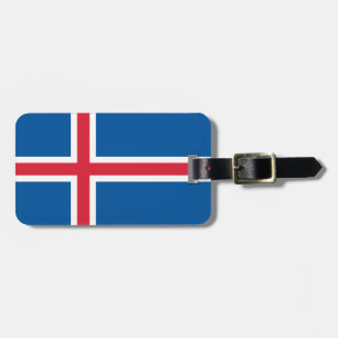 Flagga för Island Bagagebricka