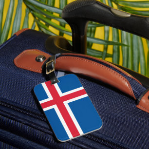 Flagga för Island Bagagebricka