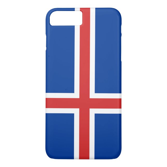 Flagga för Island Case-Mate iPhone Skal (Baksida)