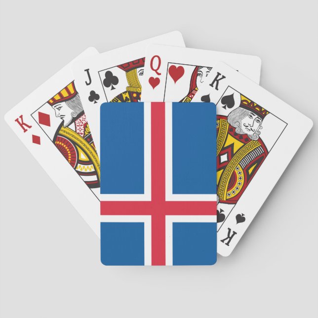 Flagga för Island Casinokort (Baksidan)