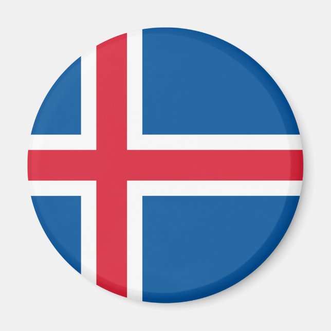 Flagga för Island Magnet (Framsidan)