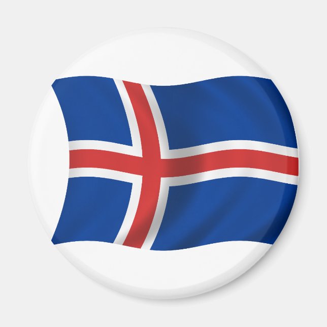 Flagga för Island Magnet (Framsidan)