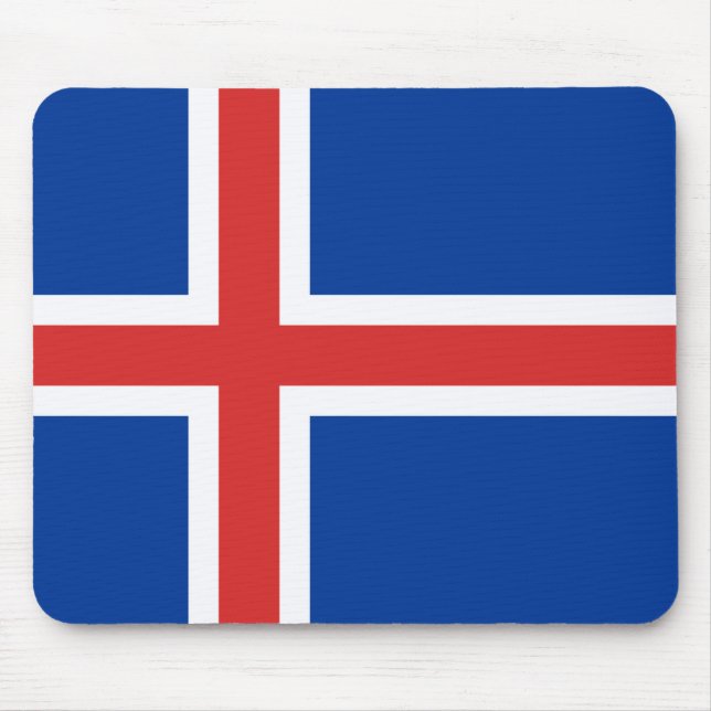 Flagga för Island Musmatta (Framsidan)