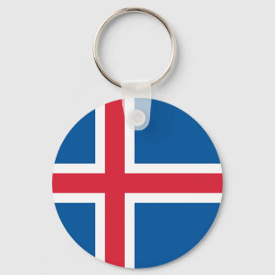 Flagga för Island Nyckelring