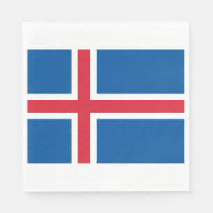 Flagga för Island Pappersservett