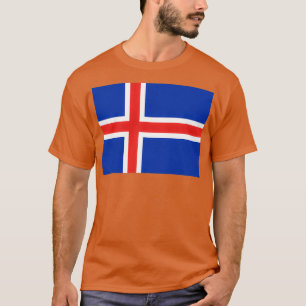 Flagga för Island T Shirt
