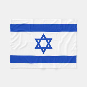 Flagga för Israel medborgarevärld Fleecefilt