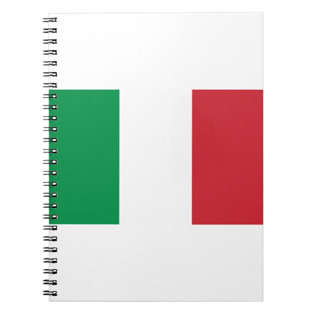 Flagga för italien anteckningsbok (Framsidan)