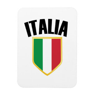 Flagga för Italien av kursiv Vapensköld Magnet