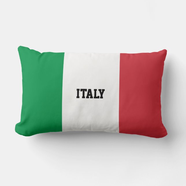 Flagga för Italien av personlig Lumbarkudde (Framsida)