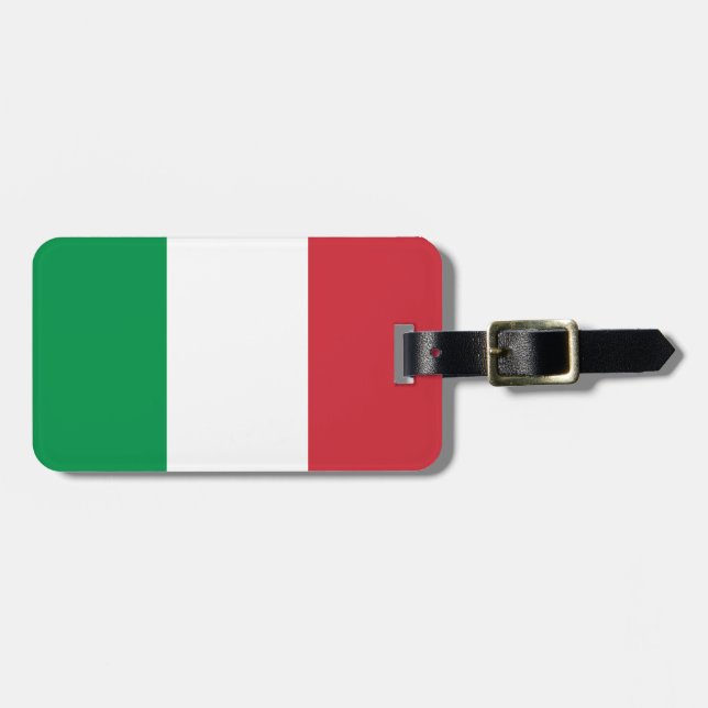 Flagga för italien bagagebricka (Horisontell Framsida)