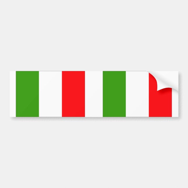 flagga för italien bildekal (Framsidan)
