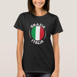 Flagga för italien för alla stolta italienare t shirt
