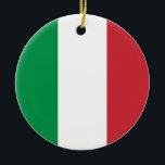 Flagga för italien julgransprydnad keramik<br><div class="desc">Flagga för italien</div>